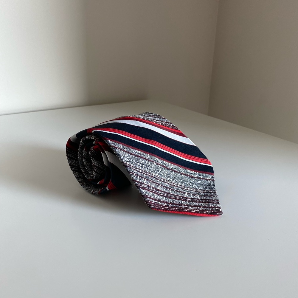 VINTAGE Lanvin Patterned Silk Tie